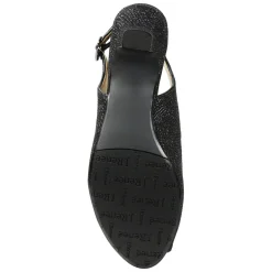 J Renee Women's , Jenvey Sandal Black Glitter