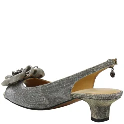 New J Renee Women's , Leonelle Sandal Pewter Glitter
