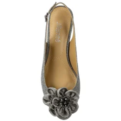 New J Renee Women's , Leonelle Sandal Pewter Glitter