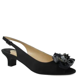 Online J Renee Women's , Leonelle Sandal Black Satin