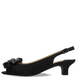 Online J Renee Women's , Leonelle Sandal Black Satin
