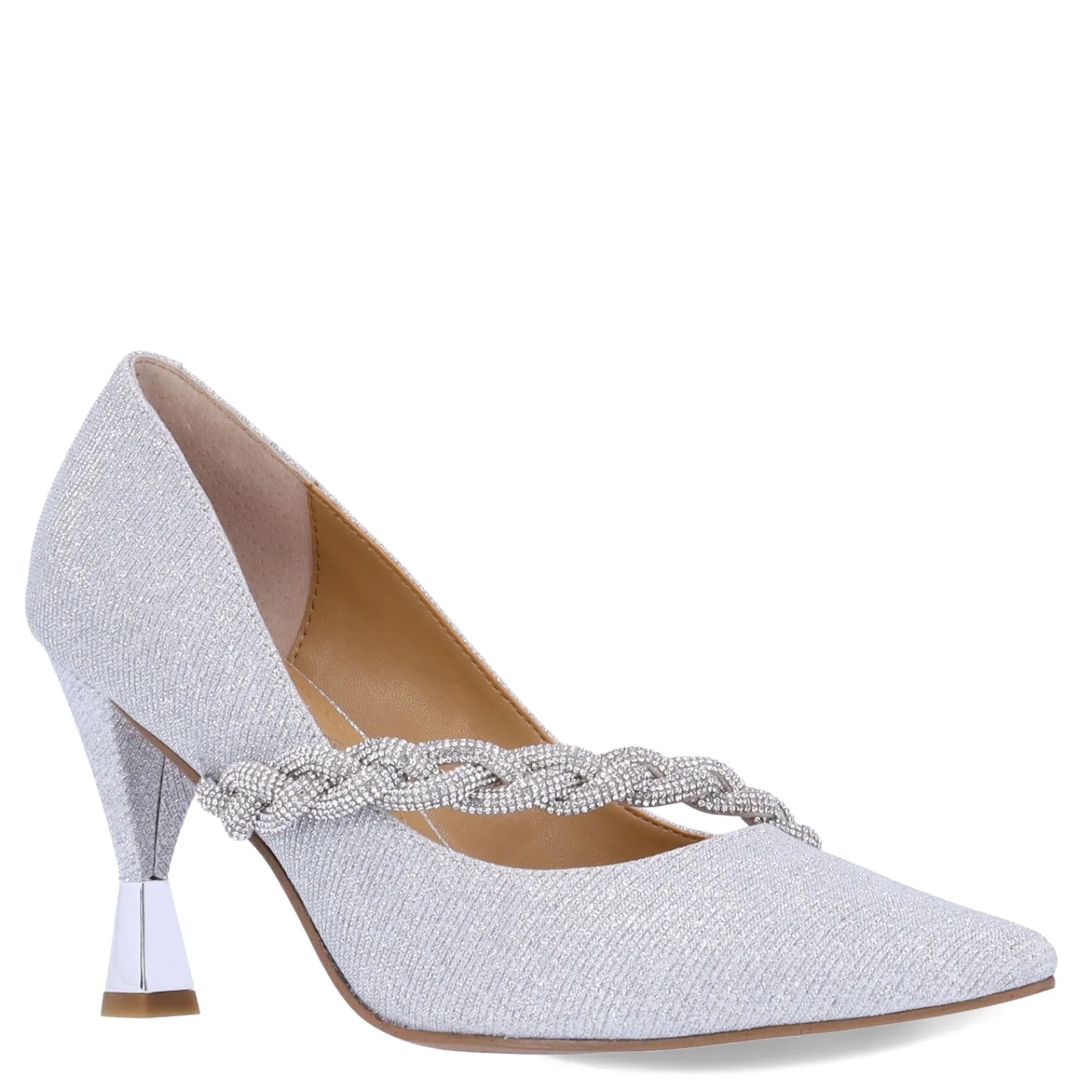 Hot J Renee Women's , Nyomee Pump Silver Glitter
