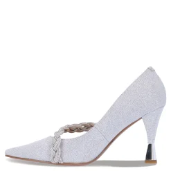 Hot J Renee Women's , Nyomee Pump Silver Glitter