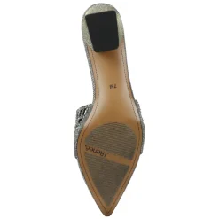 Discount J Renee Women's , Randa Mule Pewter Glitter