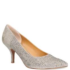 Outlet J Renee Women's , Rishna Pump Pewter Glitter