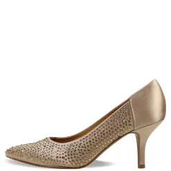 Discount J Renee Women's , Rishna Pump Beige Satin