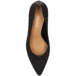 Outlet J Renee Women's , Rishna Pump Black Satin