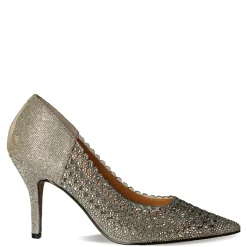 Best J Renee Women's , Sesily Pump Pewter Glitter