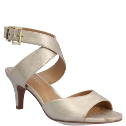 New J Renee Women's , Soncino Sandal Gold Suede