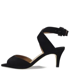 J Renee Women's , Soncino Sandal Black Suede