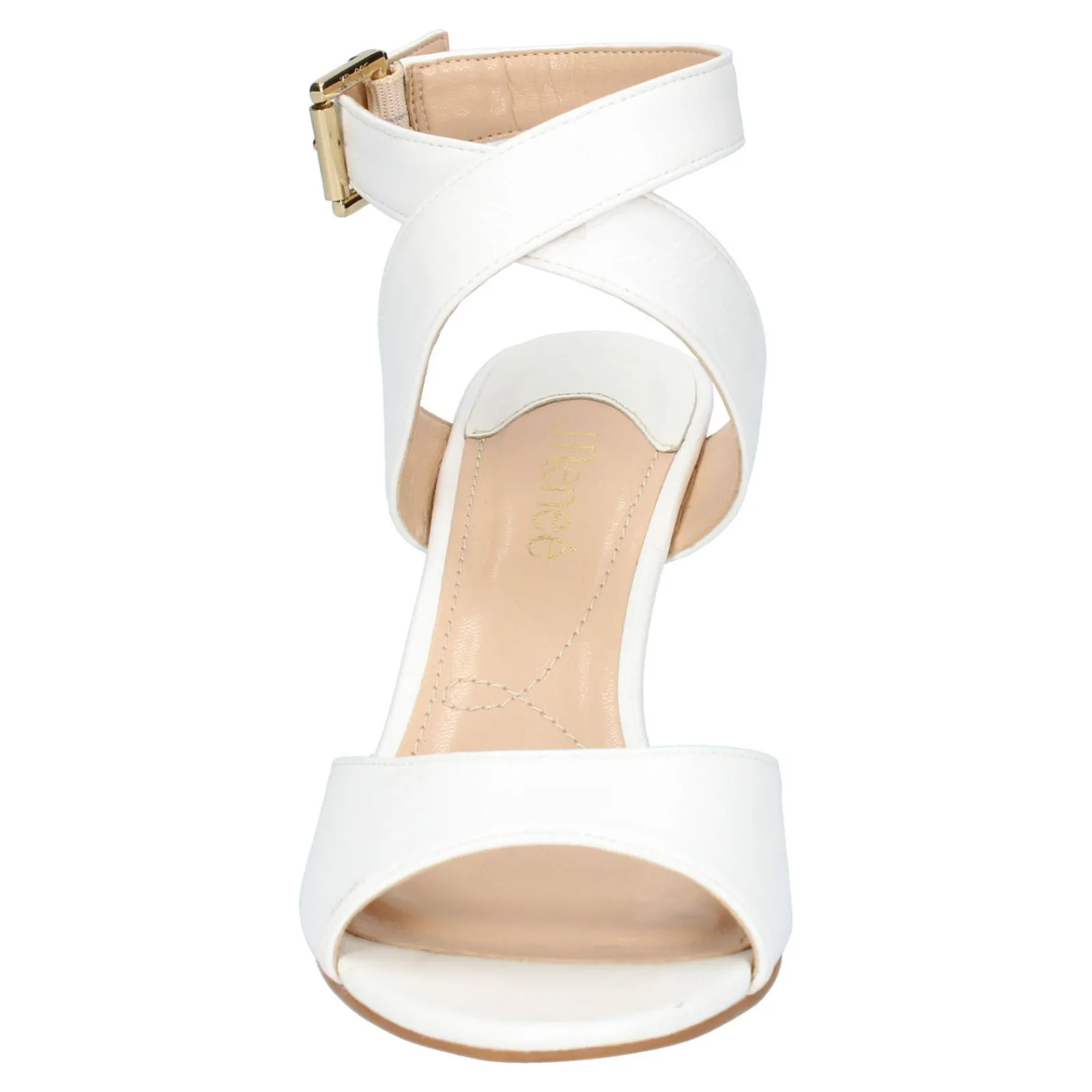 Sale J Renee Women's , Soncino Sandal White Leather