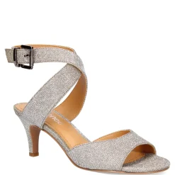 J Renee Women's , Soncino Sandal Pewter Glitter