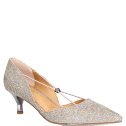 Outlet J Renee Women's , Varshee Pump Pewter Glitter