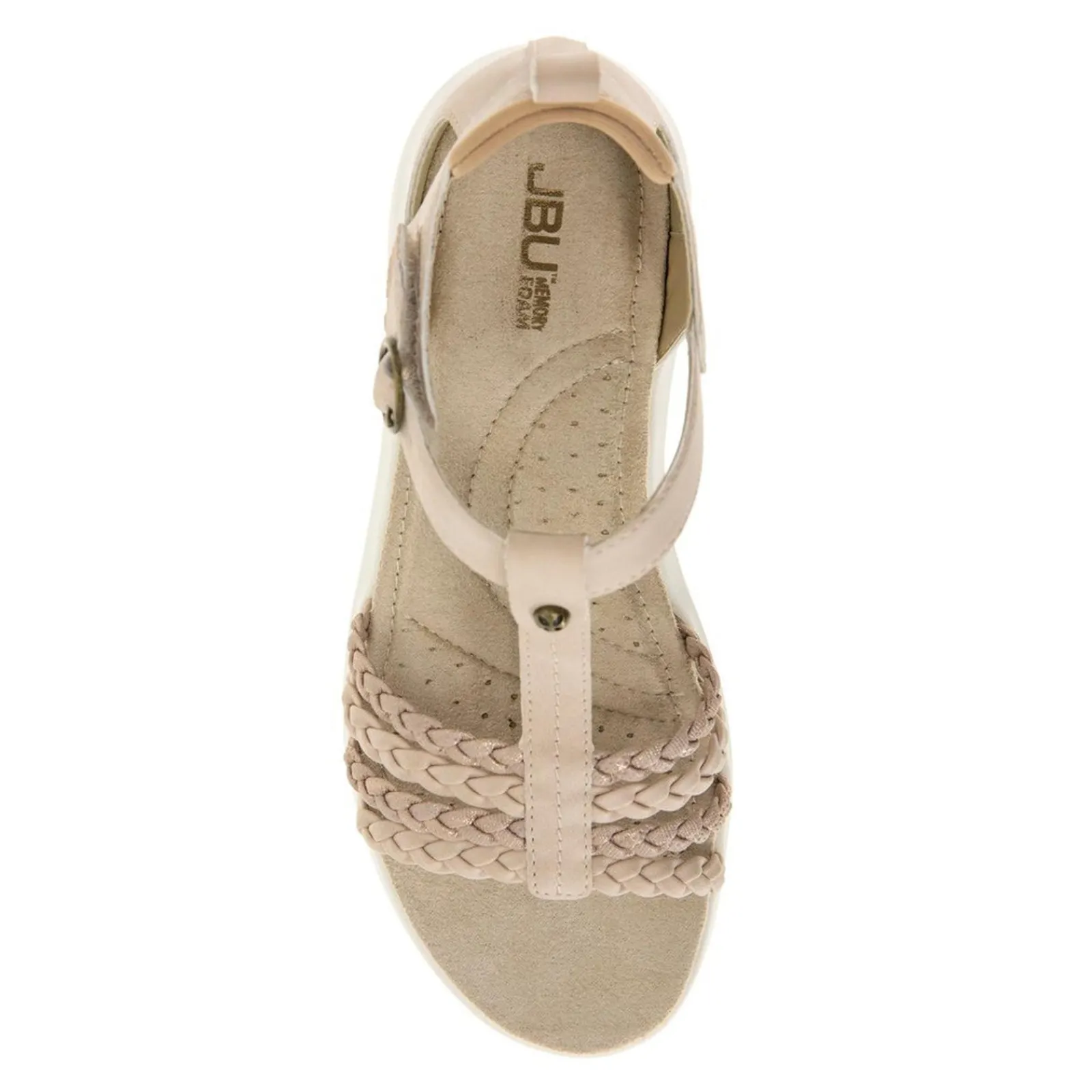 Outlet JBU by Jambu Women's , Prague Sandal Light Beige/Tan