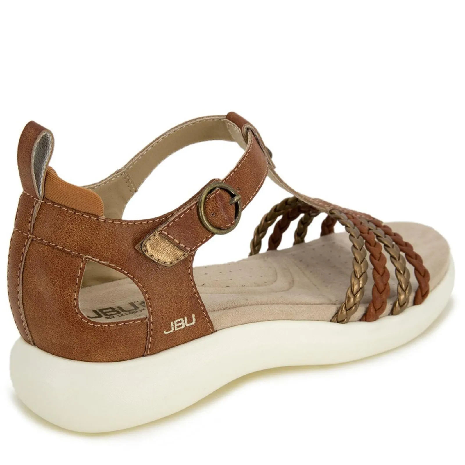 New JBU by Jambu Women's , Prague Sandal Brown/Bronze