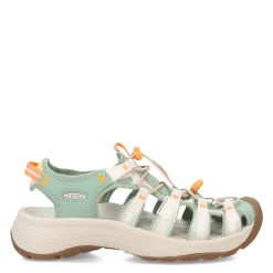 Discount KEEN Women's , Astoria West Sandal Granite Green/Tangerine