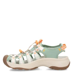 Discount KEEN Women's , Astoria West Sandal Granite Green/Tangerine