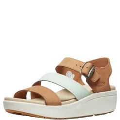 Discount KEEN Women's , Elle City Backstrap Sandal Natural/Aqua