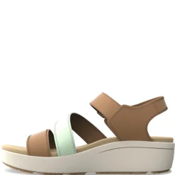 Discount KEEN Women's , Elle City Backstrap Sandal Natural/Aqua