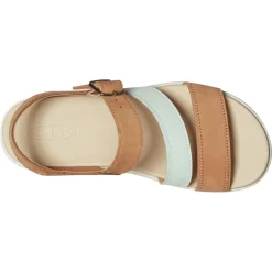 Discount KEEN Women's , Elle City Backstrap Sandal Natural/Aqua
