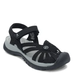 New KEEN Women's , Rose Sandal Black/Neutral Gray