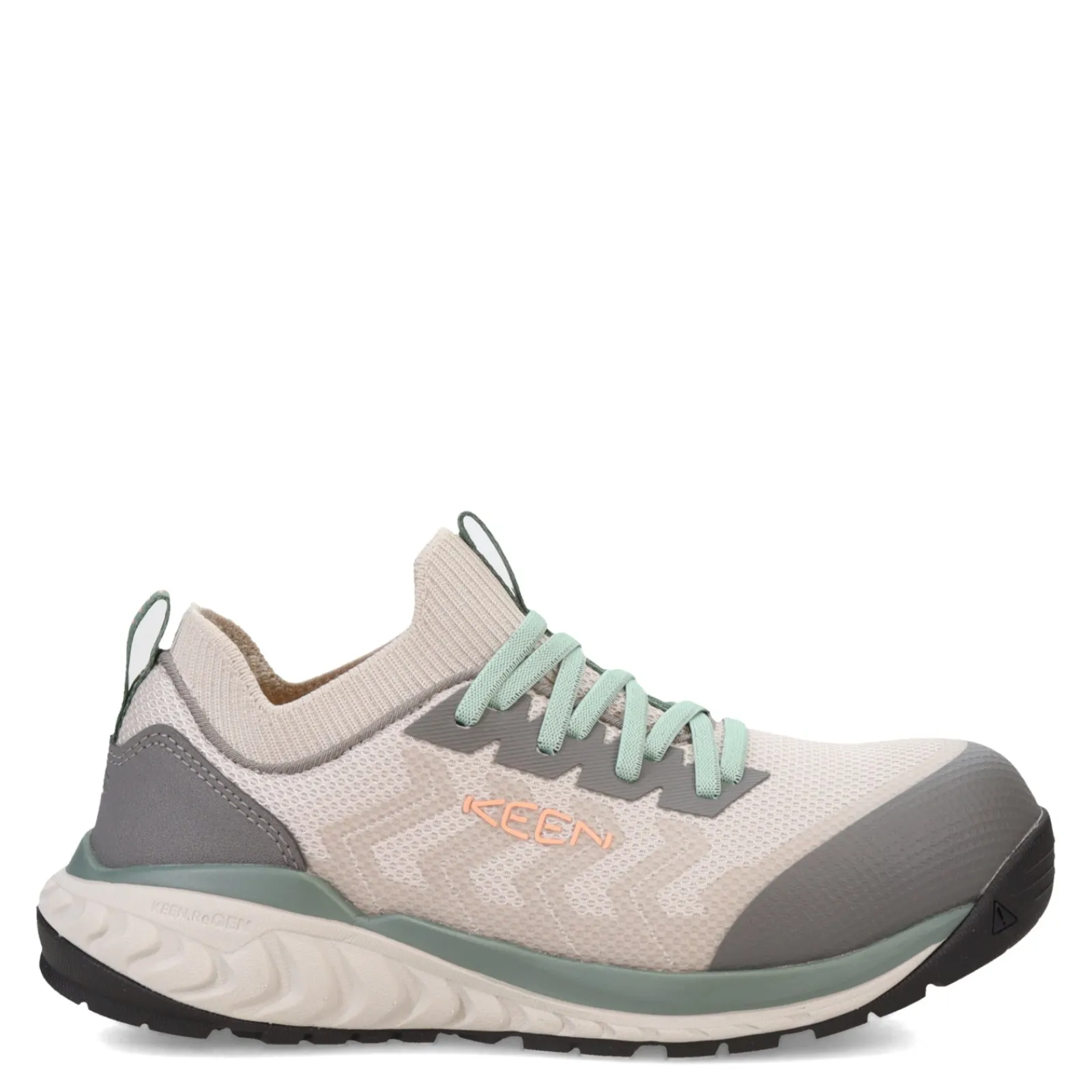 KEEN Utility Women's , Arvada Shift Comp Toe Work Sneaker Steel Grey/Granite Green