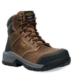 Outlet KEEN Utility Women's , Evanston 6-inch ESD Composite Toe Work Boot Bison/Black