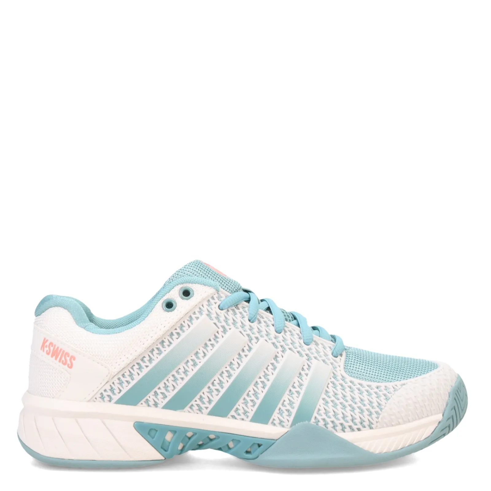 Best K-Swiss Women's , Express Light Pickleball Shoe White/Nile Blue/Desert Flower