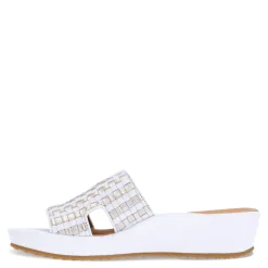L'Amour Des Pieds Women's , Cusaro Sandal White/Gold