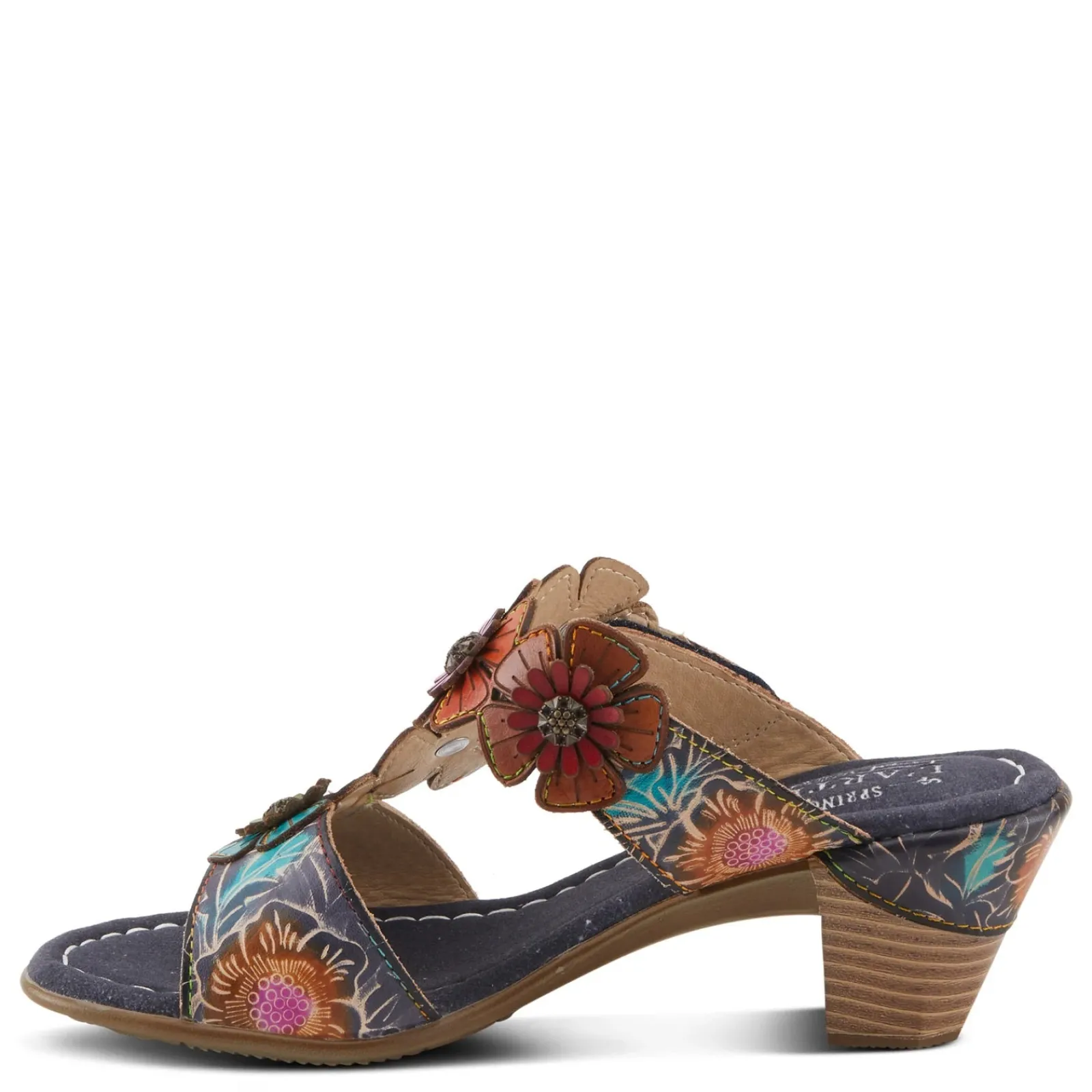 Discount L Artiste Women's L'Artiste By Spring Step, Summerfun Sandal Navy Multi