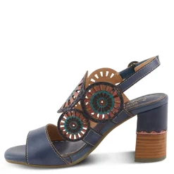 Discount L Artiste Women's L'Artiste By Spring Step, Pinwheel Sandal Blue