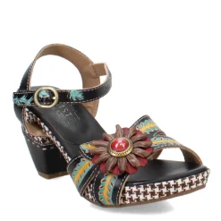 Online L Artiste Women's L'Artiste by Spring Step, Astarr Sandal Black Multi