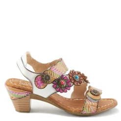 New L Artiste Women's L'Artiste By Spring Step, Aromas Sandal White Multi