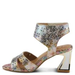 Online L Artiste Women's L'Artiste By Spring Step, Poster Sandal Beige Metallic Multi