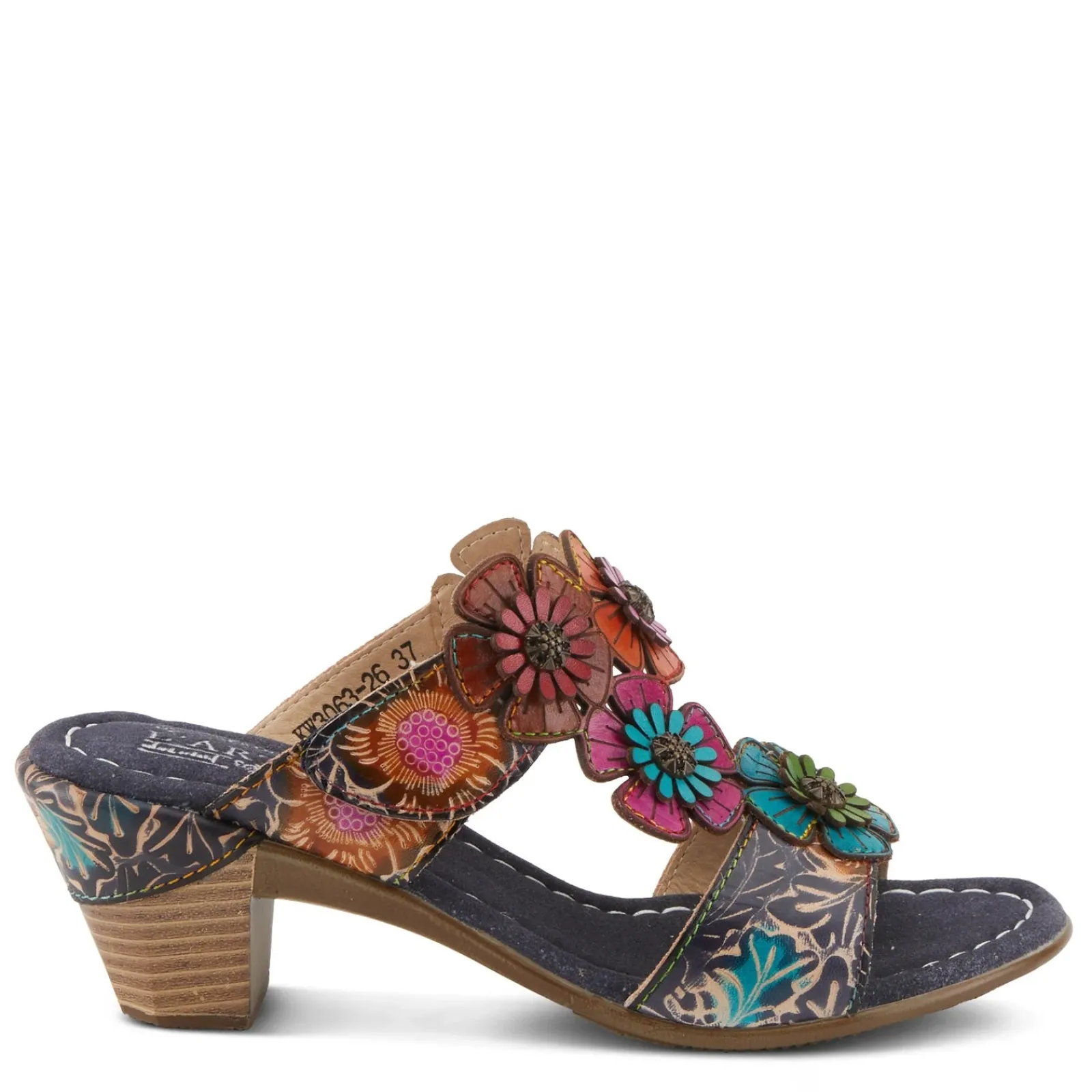 Discount L Artiste Women's L'Artiste By Spring Step, Summerfun Sandal Navy Multi