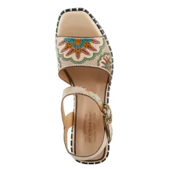 Sale L Artiste Women's L'Artiste By Spring Step, Gogetem Sandal Beige Multi