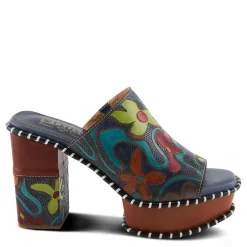 L Artiste Women's L'Artiste By Spring Step, Colossal Sandal Blue Multi