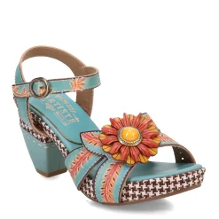 Hot L Artiste Women's L'Artiste by Spring Step, Astarr Sandal Sky Blue Multi