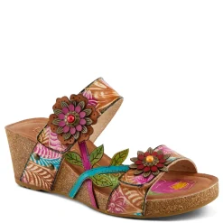 L Artiste Women's L'Artiste By Spring Step, Moai Sandal Tan Multi