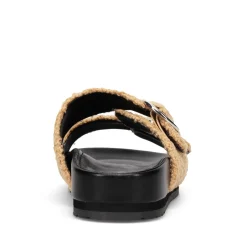 New Marc Fisher Women's , Keena Sandal Tan Fabric