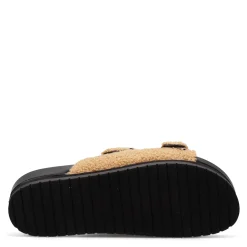 New Marc Fisher Women's , Keena Sandal Tan Fabric