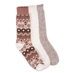 Women's , Boot Socks - 3 Pair-Muk Luks Clearance