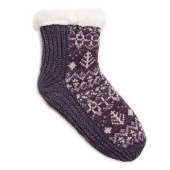 Women's , Pieced Cabin Socks-Muk Luks New