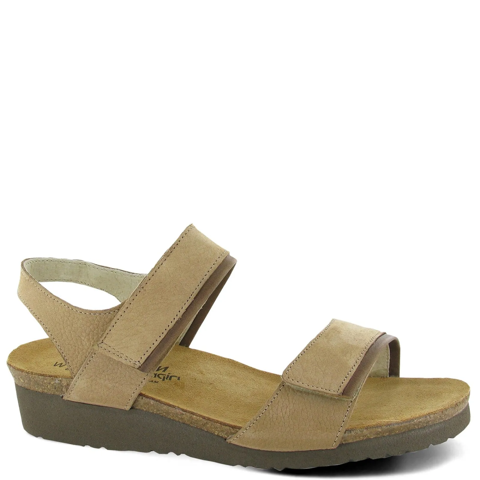 Best Naot Women's , Aisha Sandal - Wide Width Beige Nubuck