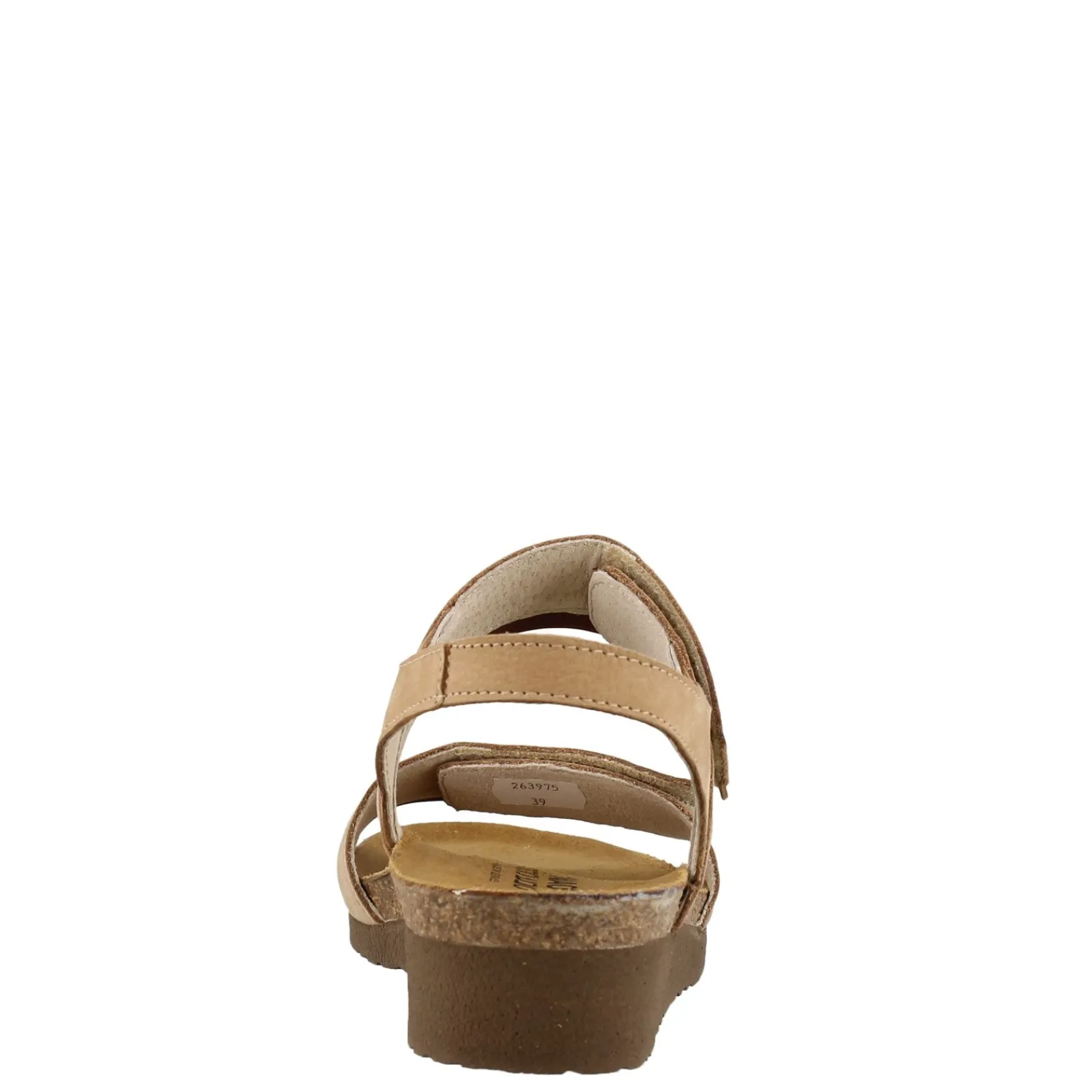 Best Naot Women's , Aisha Sandal - Wide Width Beige Nubuck