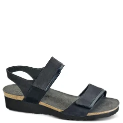 Naot Women's , Aisha Sandal - Wide Width Black Nubuck