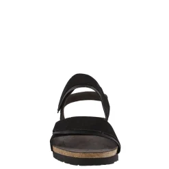Naot Women's , Aisha Sandal - Wide Width Black Nubuck