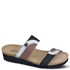 Outlet Naot Women's , Frankie Sandal Silver/Black/Khaki