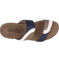 Best Naot Women's , Frankie Sandal White/Blue/Khaki