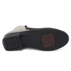 Outlet Naot Women's , Helm Boot Black/Speckled Beige